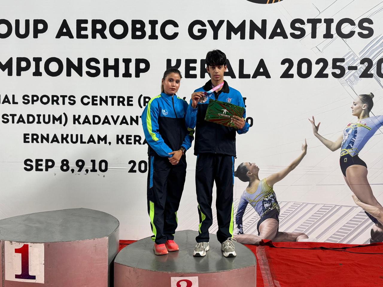 Ruddraksh wins Bronze in Aerobic National